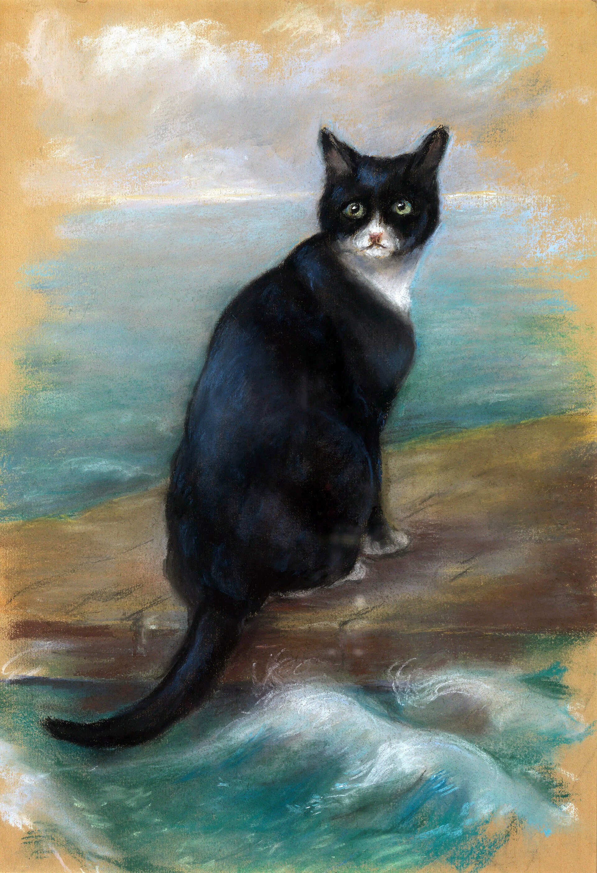 ¿A qué gato corresponde este retrato, superviviente —según la leyenda naval— de los hundimientos de tres buques distintos en 1941?