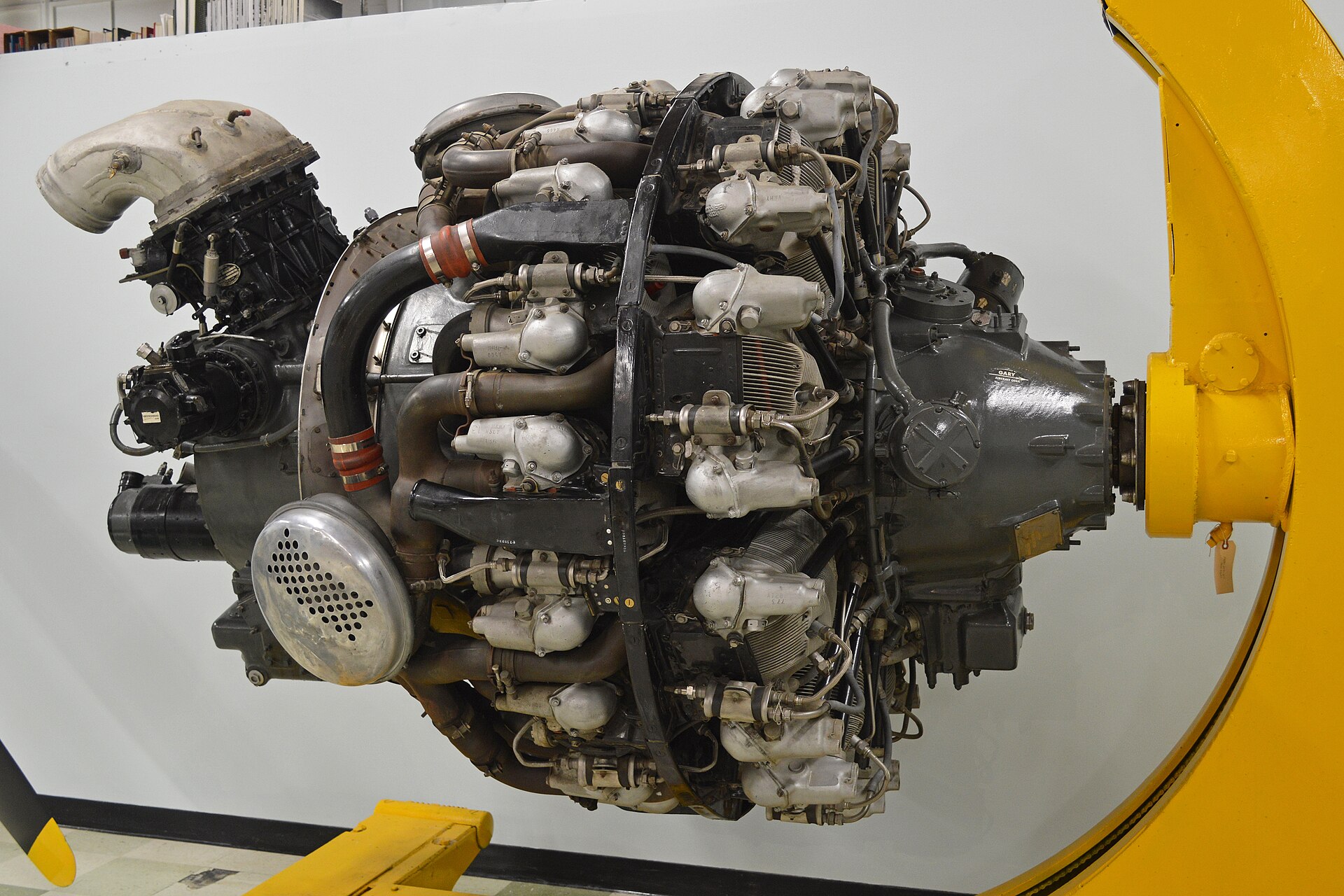 ¿Qué motor de aviación, instalado en el B-29, muestra esta fotografía?